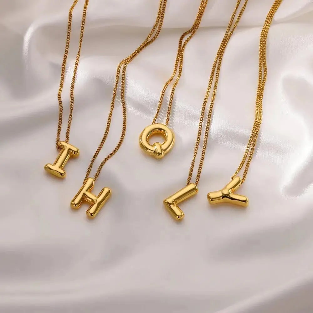 Bubble Letter Necklace