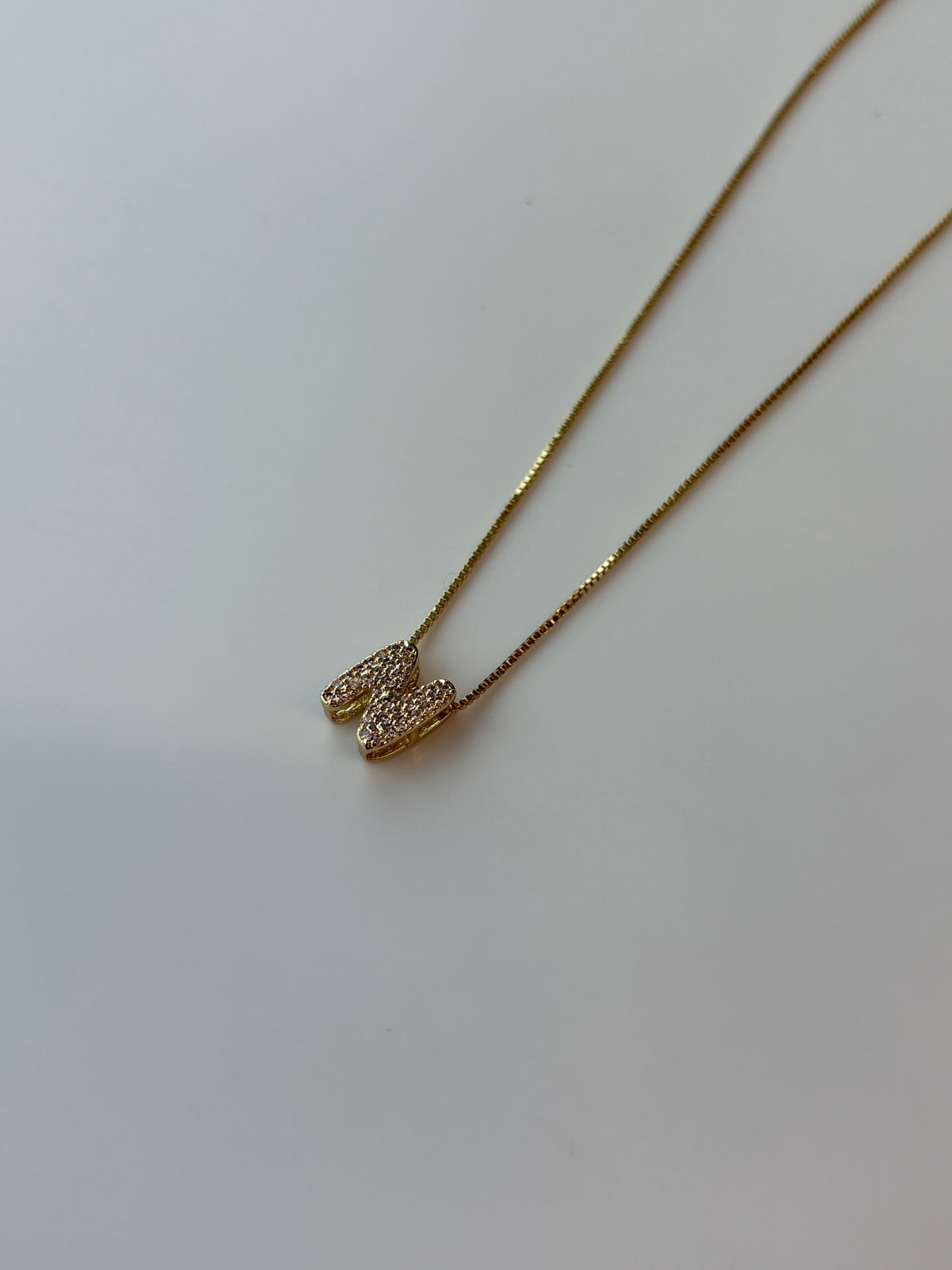 Small Bubble Letter Necklace