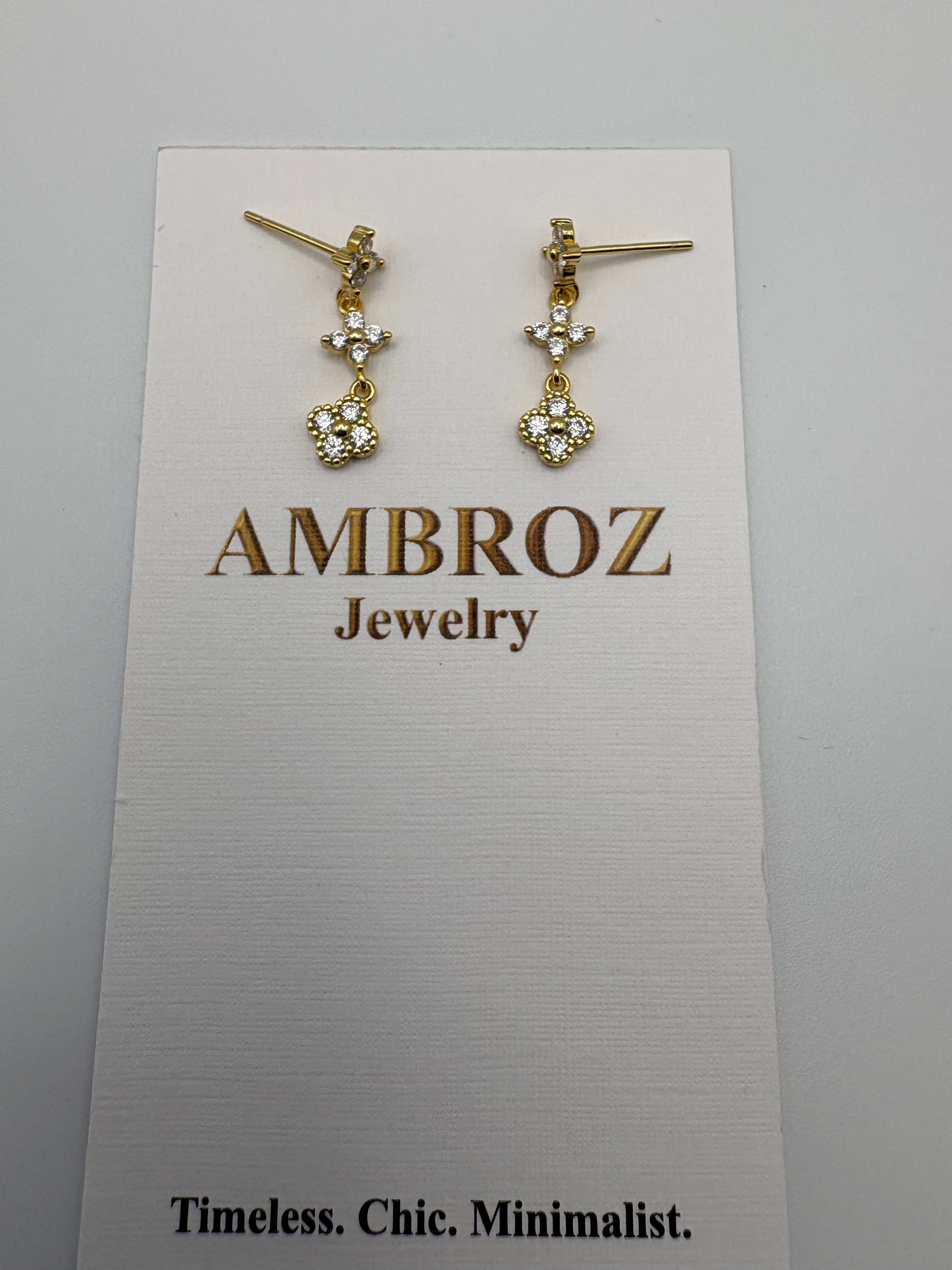 Dainty Flower Earring - Sterling Silver