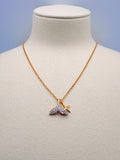Sterling Silver Fish Tail Pendant Necklace