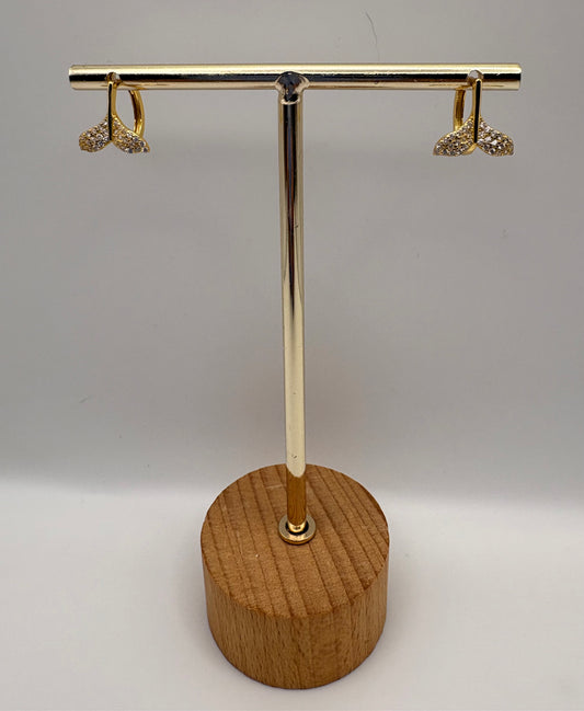 Sterling Silver Fish Tail Earring