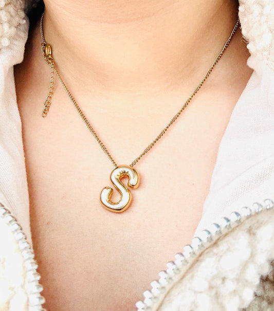 Bubble Letter Necklace