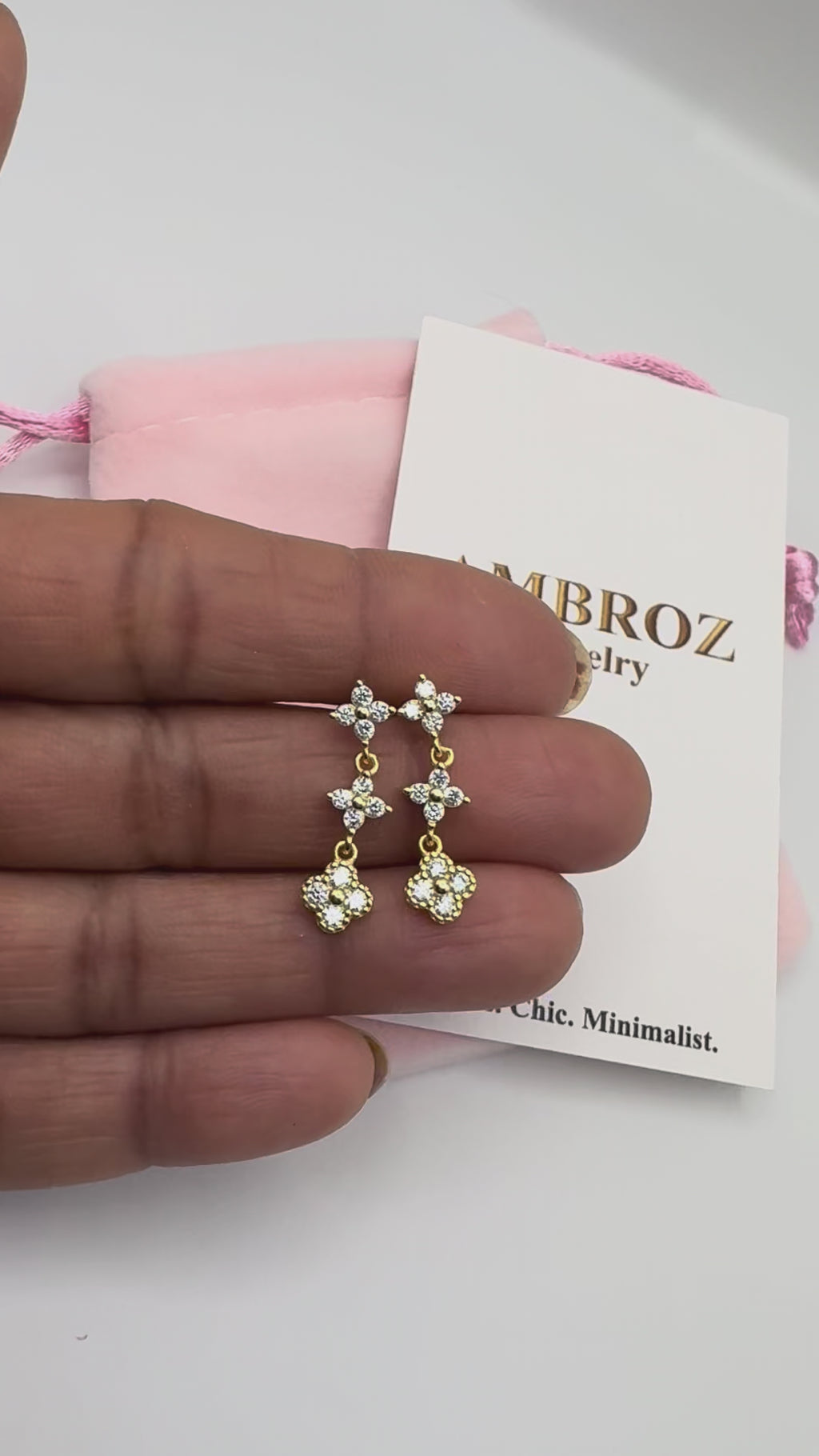 Dainty Flower Earring - Sterling Silver