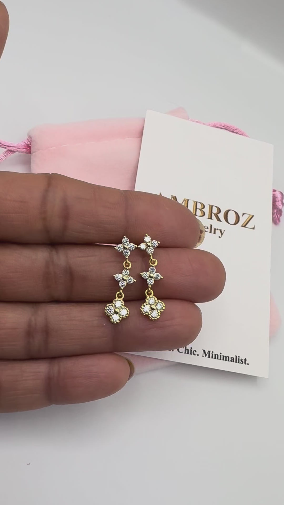 Dainty Flower Earring - Sterling Silver